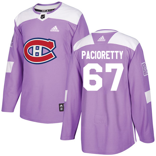 Adidas Canadiens #67 Max Pacioretty Purple Authentic Fights Cancer Stitched NHL Jersey - Click Image to Close